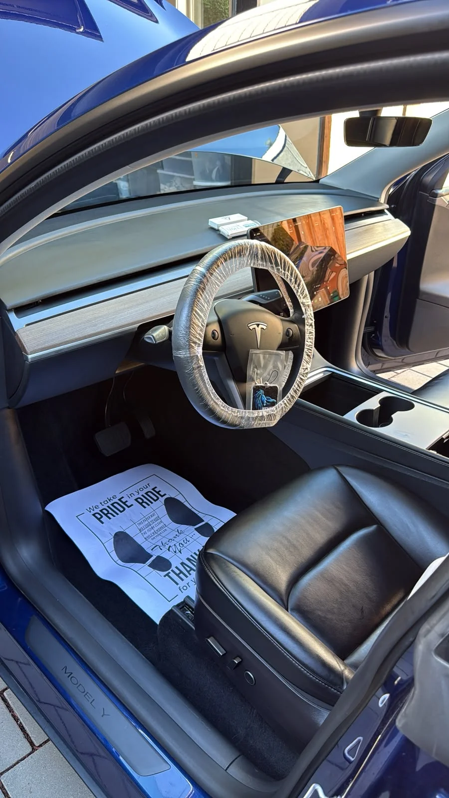 Tesla Model Y interior clean